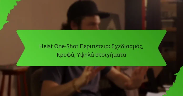Heist One-Shot Περιπέτεια: Σχεδιασμός, Κρυφά, Υψηλά στοιχήματα