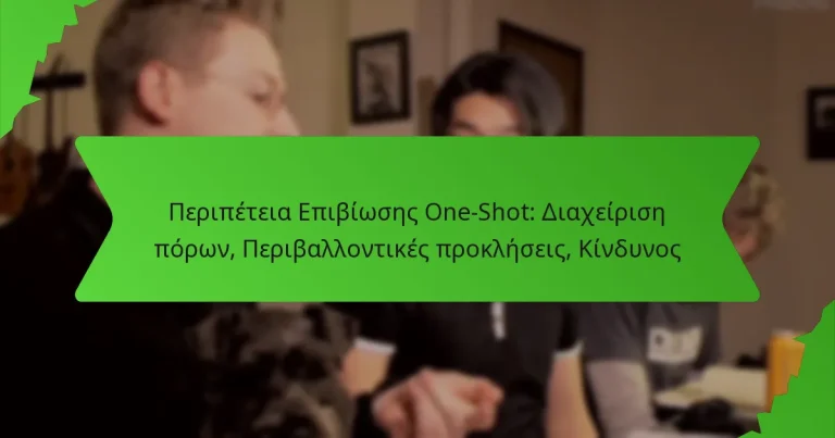 Περιπέτεια Επιβίωσης One-Shot: Διαχείριση πόρων, Περιβαλλοντικές προκλήσεις, Κίνδυνος