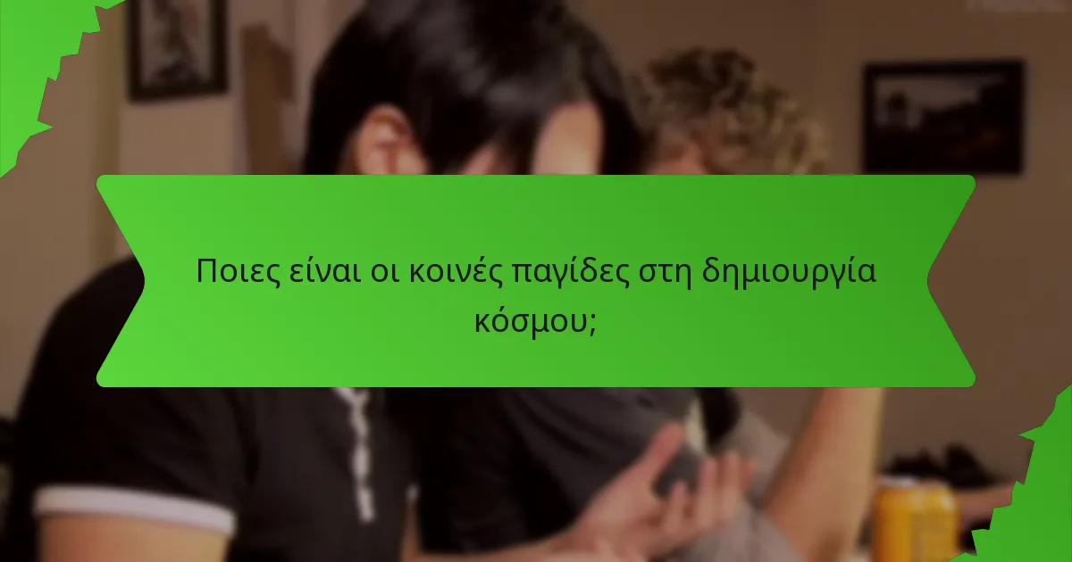 Ποιες είναι οι κοινές παγίδες στη δημιουργία κόσμου;